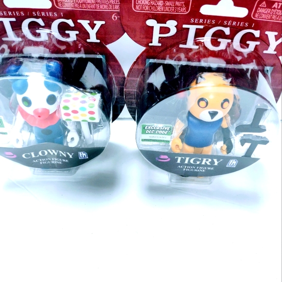 Roblox Piggy Clowny and Tigry Series 1 Action Figure DLC code toy collectibles - Picture 2 of 3